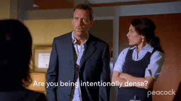 Are you being intentionally dense
