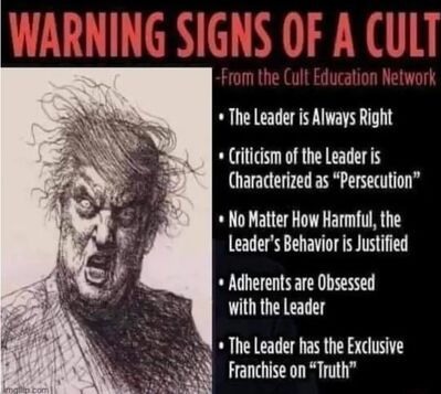 Trump Cult
Keywords: Cult