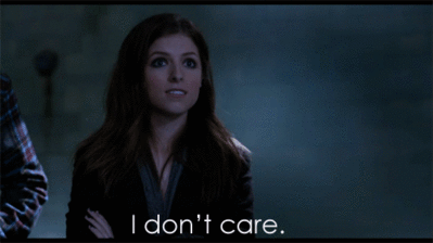 I don't care
